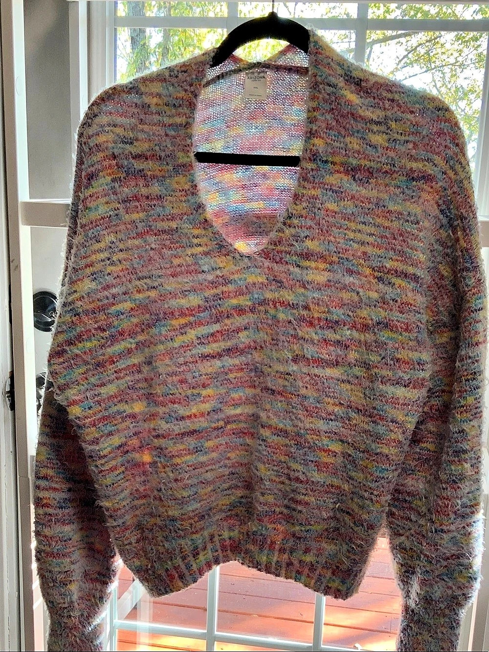 Arizona Jean Co. Multicolor Sweater Size XXL Like New